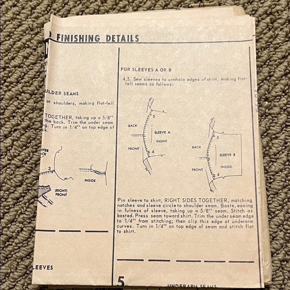 Vintage McCalls Sewing Pattern Mens and Boys Shirt and Pants - Picture 2 of 4